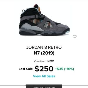 Jordan 8 Pendleton size 12